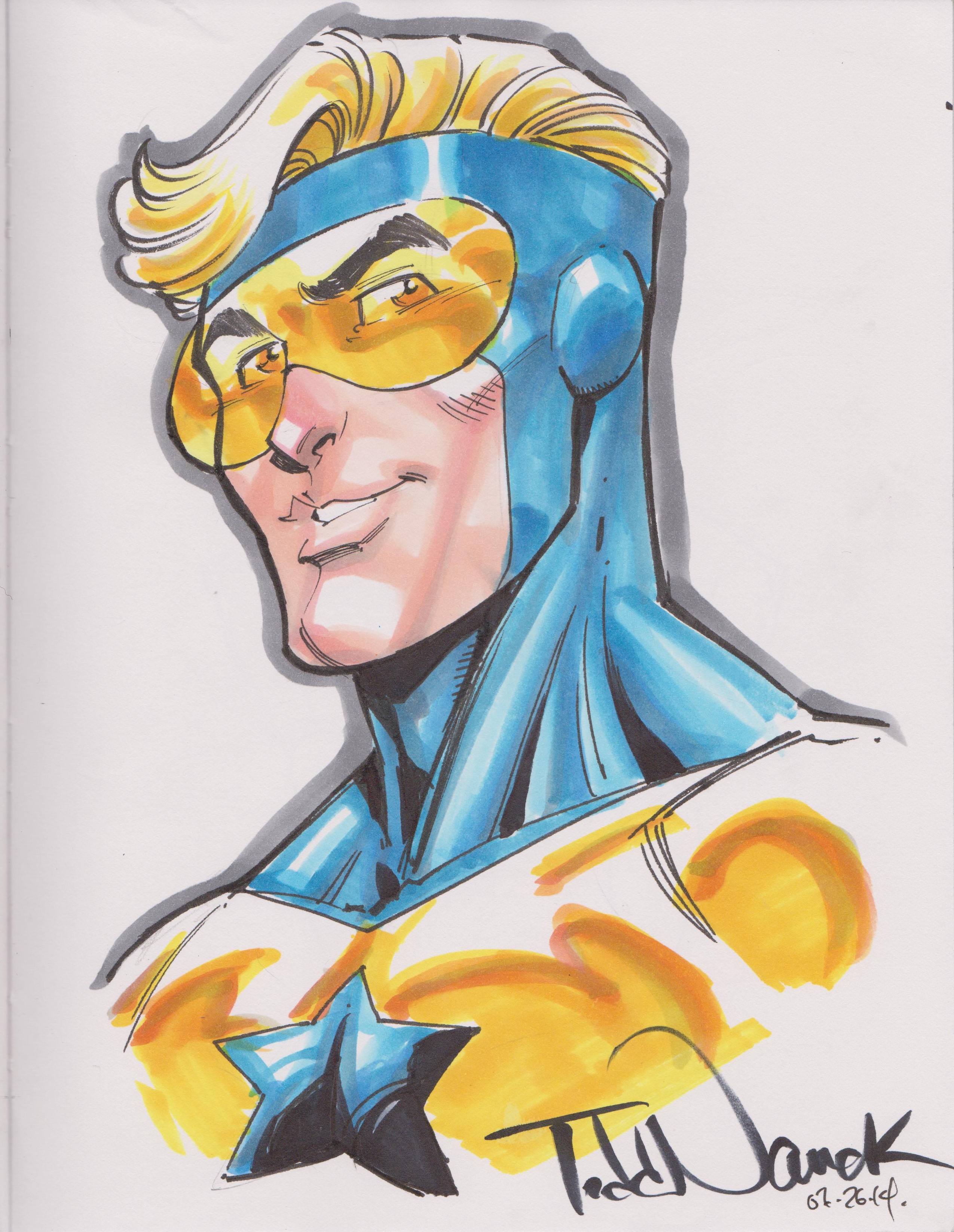 2550x3294 Todd Nauck Booster Gold - Todd Nauck Drawing