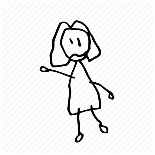 512x512 doodle, drawing, freehand, girl, hand drawn, kids, kids drawings - Toddler Drawing