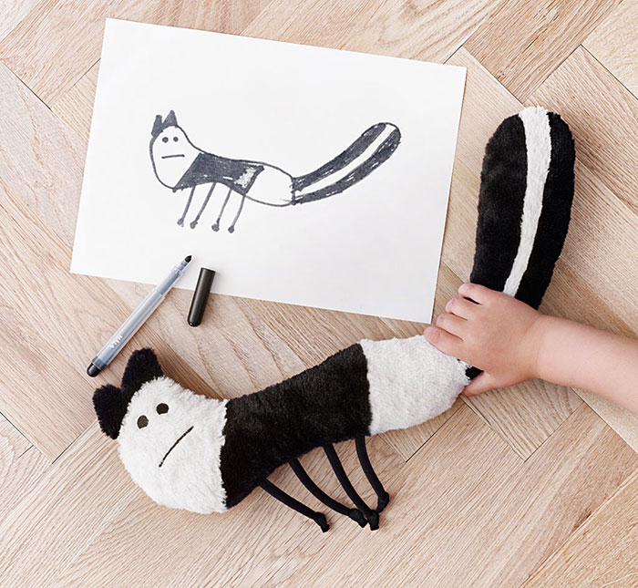 700x645 ikea turned children's drawings into real plush toys to raise - Toddler Toys Drawing