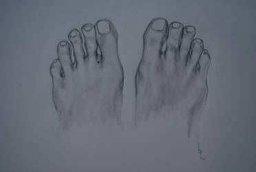 372x250 Drawing - Toe Drawing