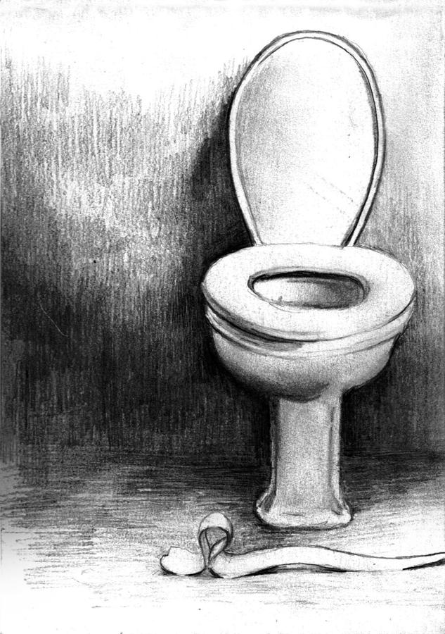 633x900 toilet drawing - Toilet Bowl Drawing