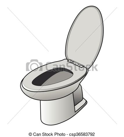 427x470 white toilet bowl vector illustration of toilet bowl - Toilet Bowl Drawing