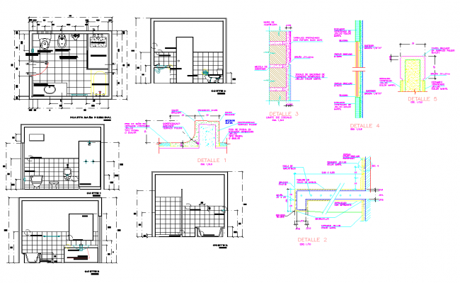 650x400 Bathroom And Toilet Details - Toilet Detail Drawing