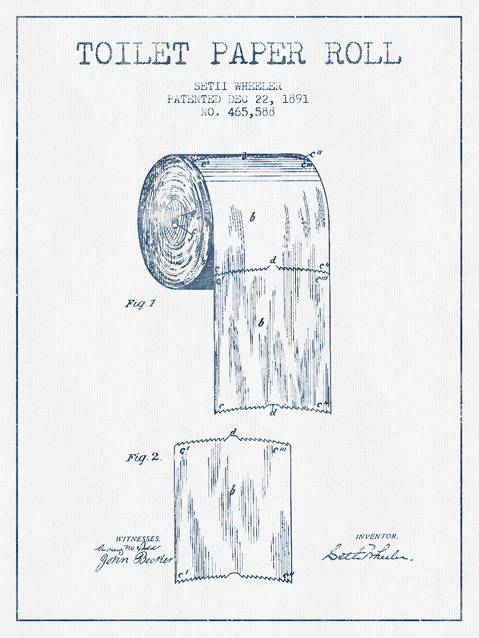 675x900 Toilet Paper Roll Patent Drawing - Toilet Drawing