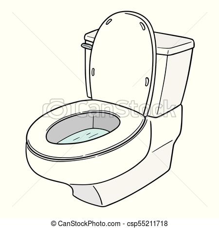450x470 vector of flush toilet - Toilet Drawing