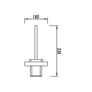 300x300 Kudos Toilet Brush With Glass Holder - Toilet Line Drawing