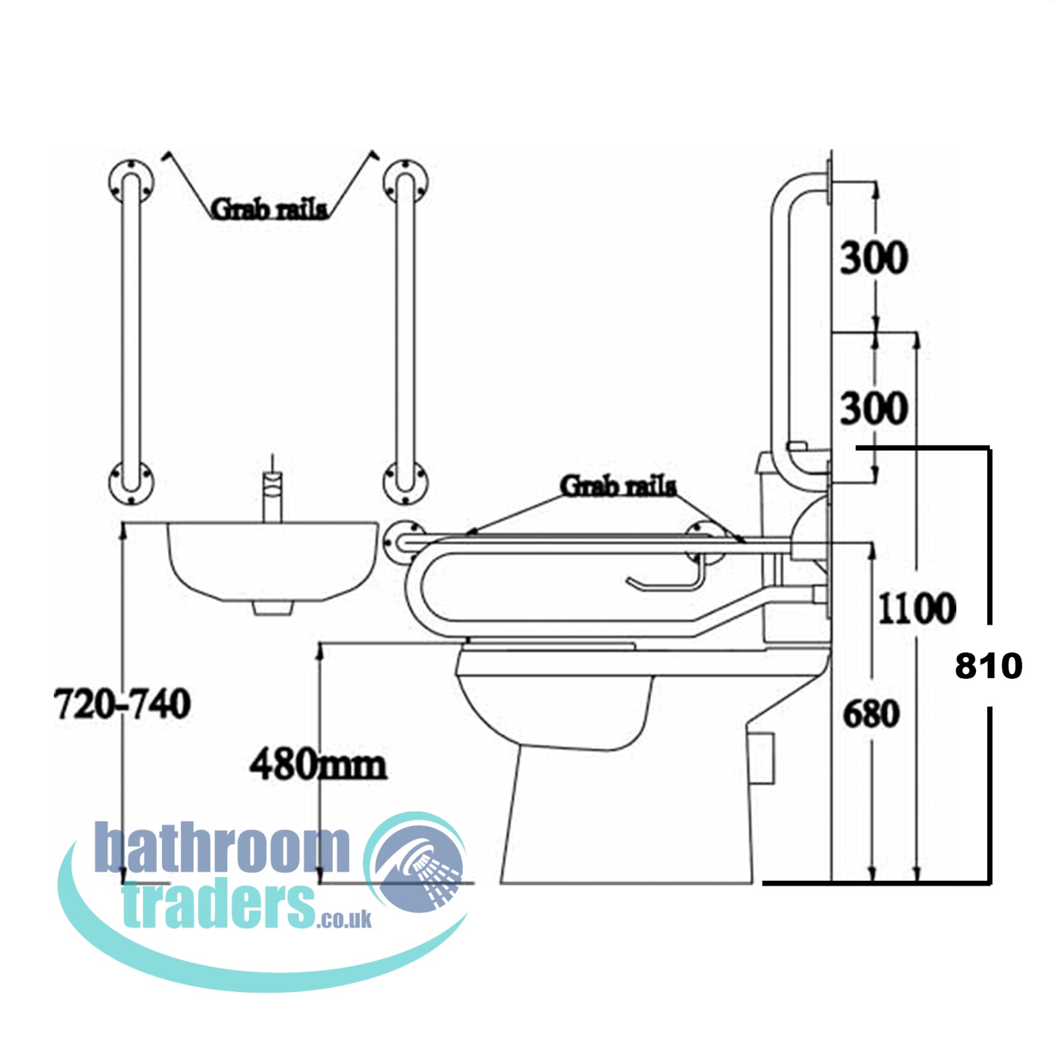 1500x1500 online bathroom store white doc m pack disabled bathroom suite - Toilet Line Drawing