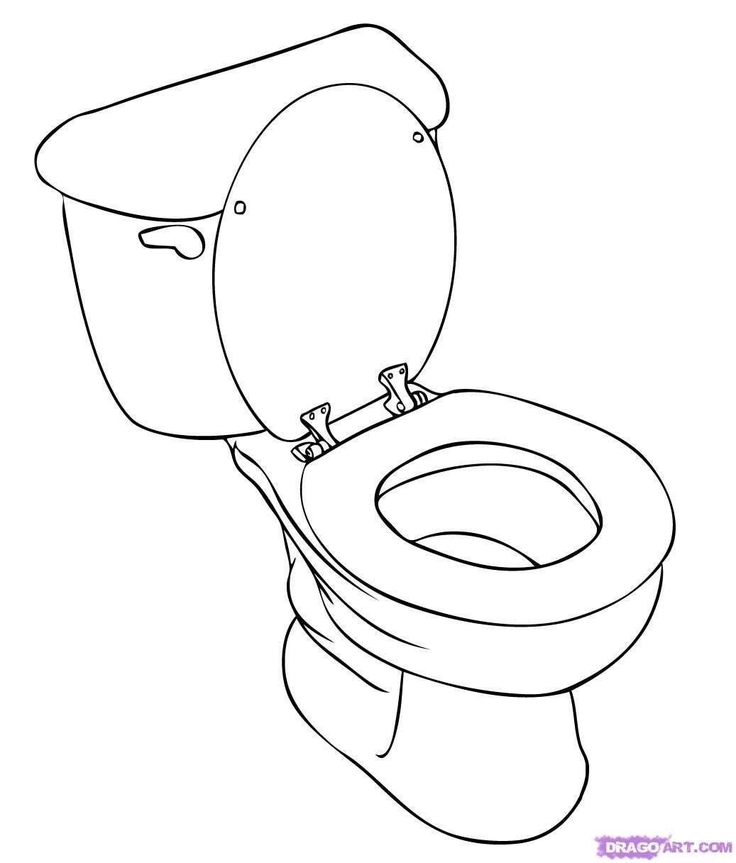 1037x1216 How To Draw A Toilet Step Ideas For Master Bath Decor Potty - Toilet Line Drawing