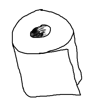 338x365 tro blogged it a drawing of a roll of toilet paper - Toilet Paper Drawing