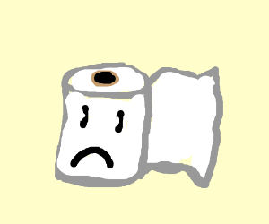 300x250 sad toilet paper drawing - Toilet Paper Drawing