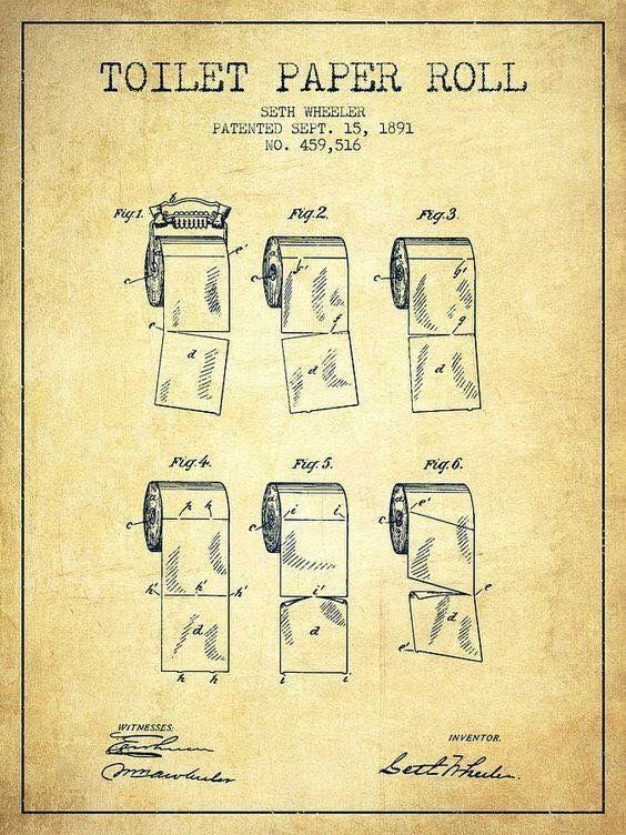 564x752 patent drawings bathroom posters, toilet - Toilet Paper Patent Drawing