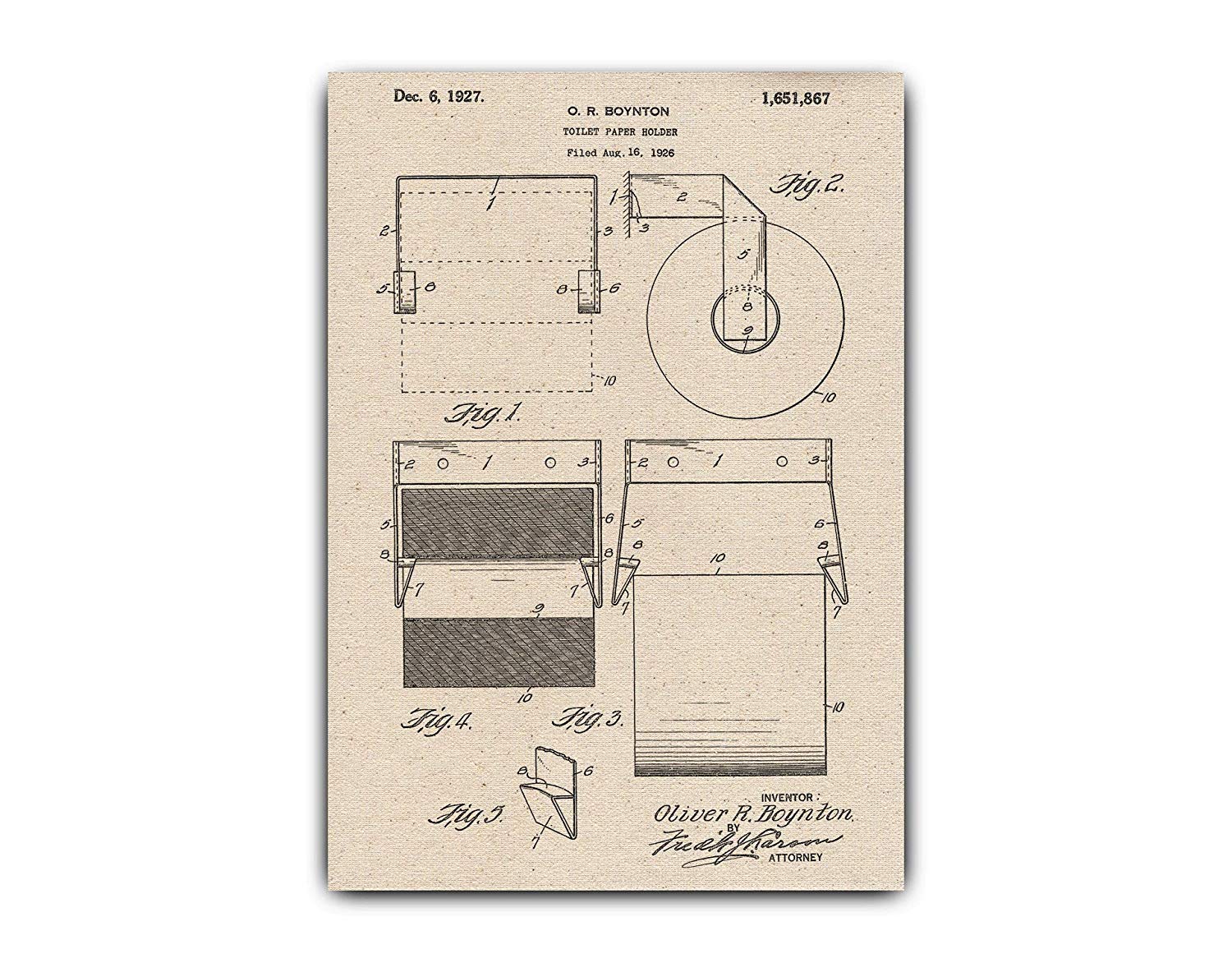 1500x1172 greta oto toilet paper fixture original drawings - Toilet Paper Patent Drawing