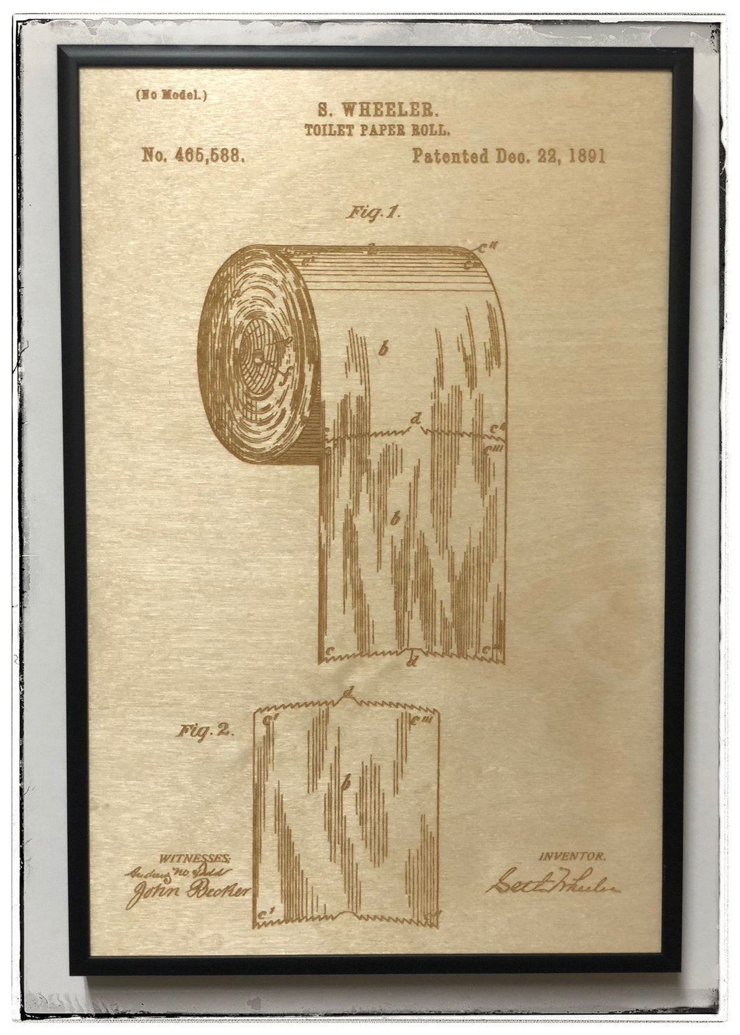 1060x1483 toilet paper roll patent drawing woodpatentart - Toilet Paper Patent Drawing