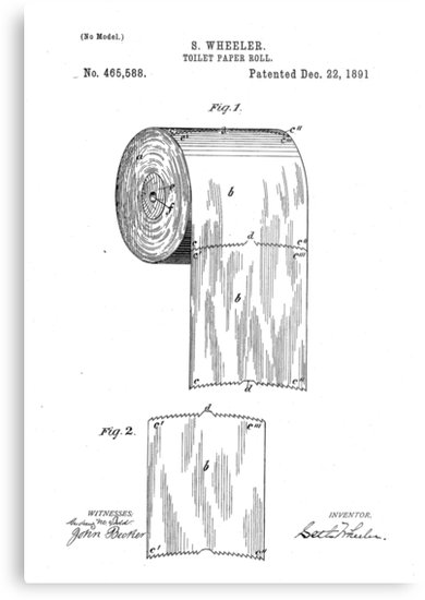 390x550 toilet paper roll - Toilet Paper Patent Drawing