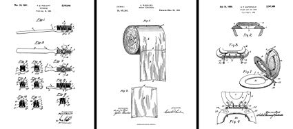 425x187 patents art - Toilet Paper Patent Drawing