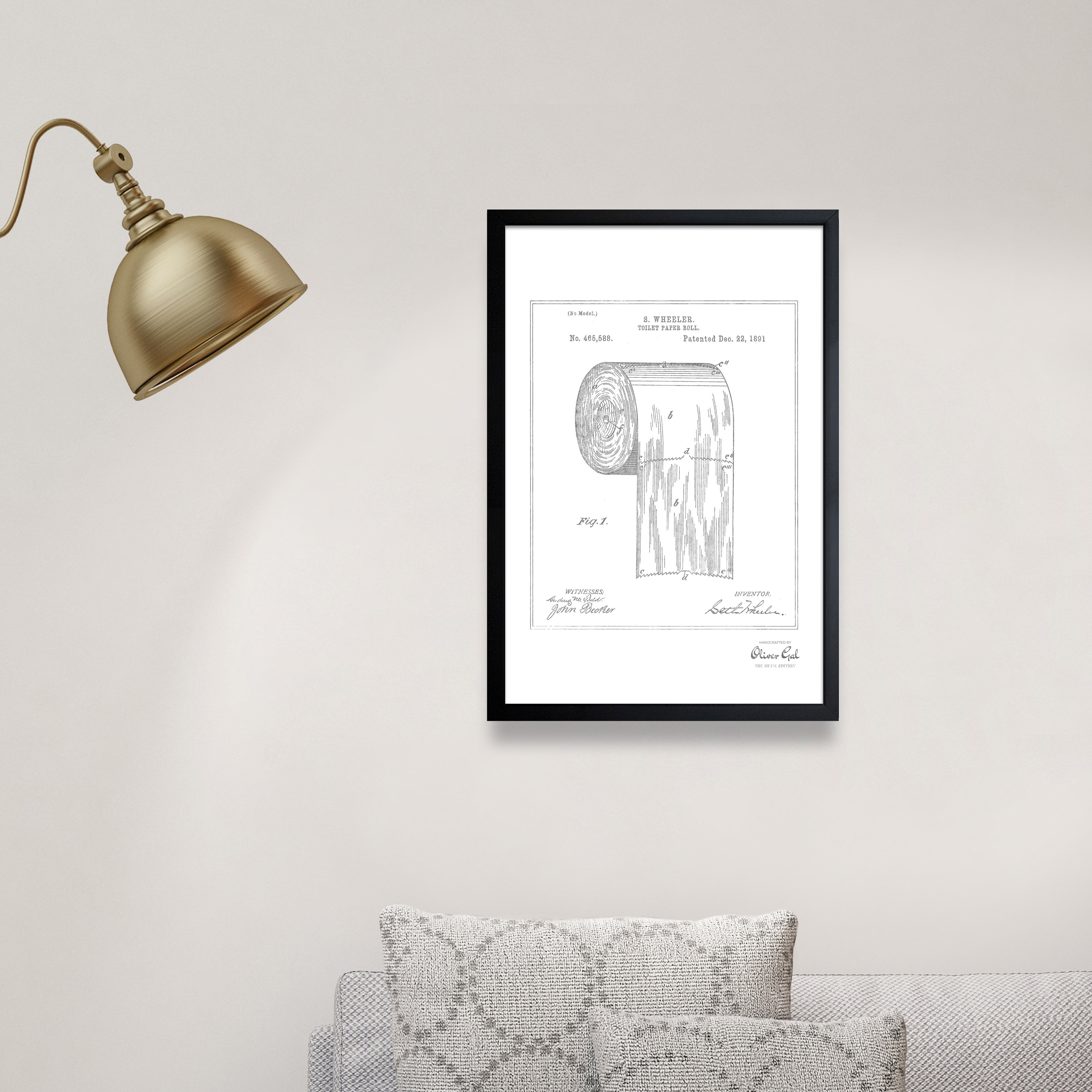 3200x3200 Toilet Paper Roll Framed Drawing Print Reviews Joss Main - Toilet Paper Roll Drawing