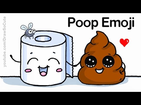 480x360 how to draw poop emoji easy funny cartoon cute poop and toilet - Toilet Paper Roll Drawing
