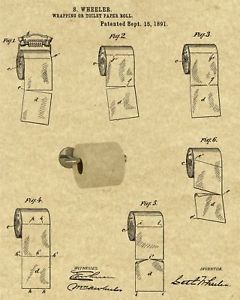 240x300 patent art print s wheeler inventor toilet paper roll - Toilet Paper Roll Patent Drawing
