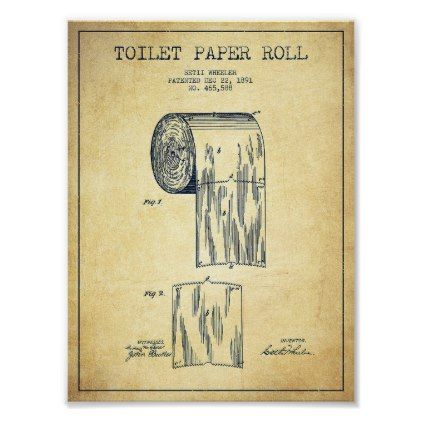 422x422 Toilet Digital Art - Toilet Paper Roll Patent Drawing