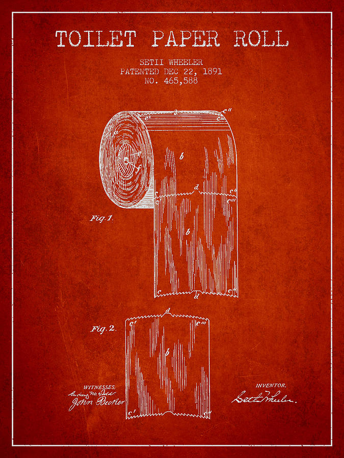 675x900 Toilet Paper Roll Patent Drawing - Toilet Paper Roll Patent Drawing