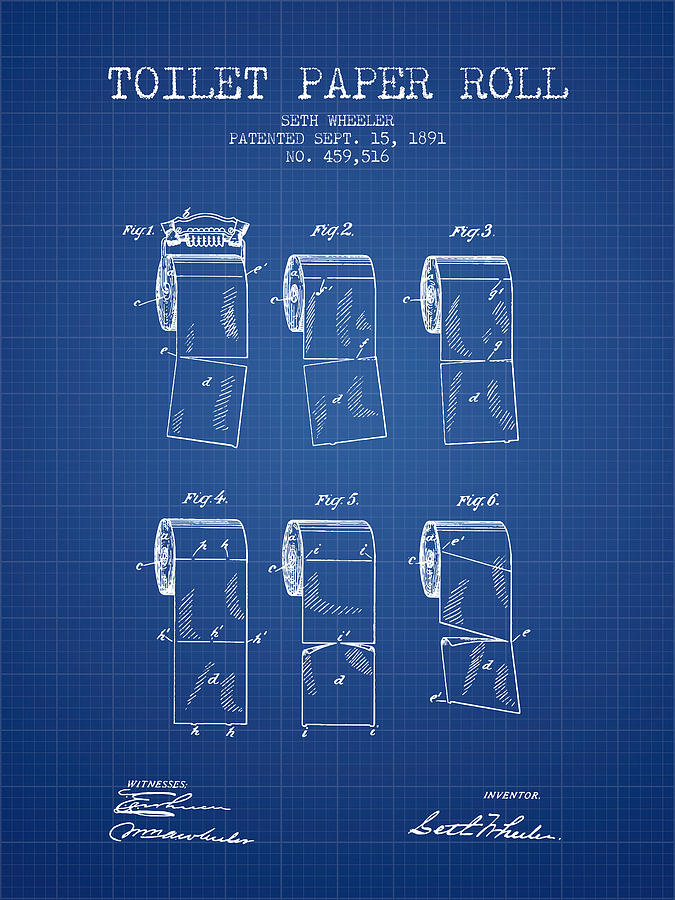 675x900 Toilet Paper Roll Patent - Toilet Paper Roll Patent Drawing