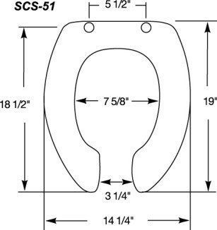 307x326 Comfortseat Bariatric Toilet Seat Toileting Assistance Biorelief - Toilet Seat Drawing