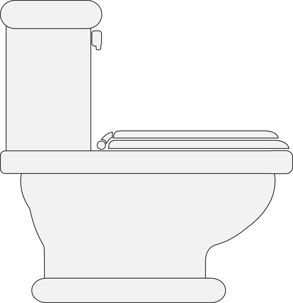 576x596 Toilet Seat Closed Clip Art Free Vector In Open Office Drawing - Toilet Seat Drawing