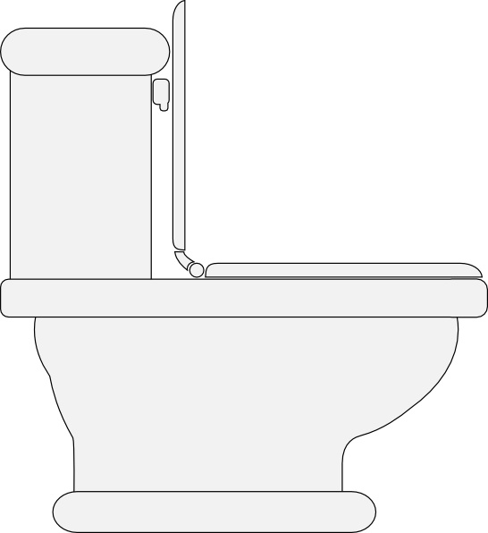 546x596 Toilet Seat Open Clip Art Free Vector In Open Office Drawing - Toilet Seat Drawing