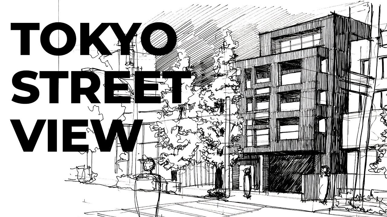 1280x720 Drawing Bunkyo Ku, Tokyo Street View Architecture Timelapse - Tokyo Drawing