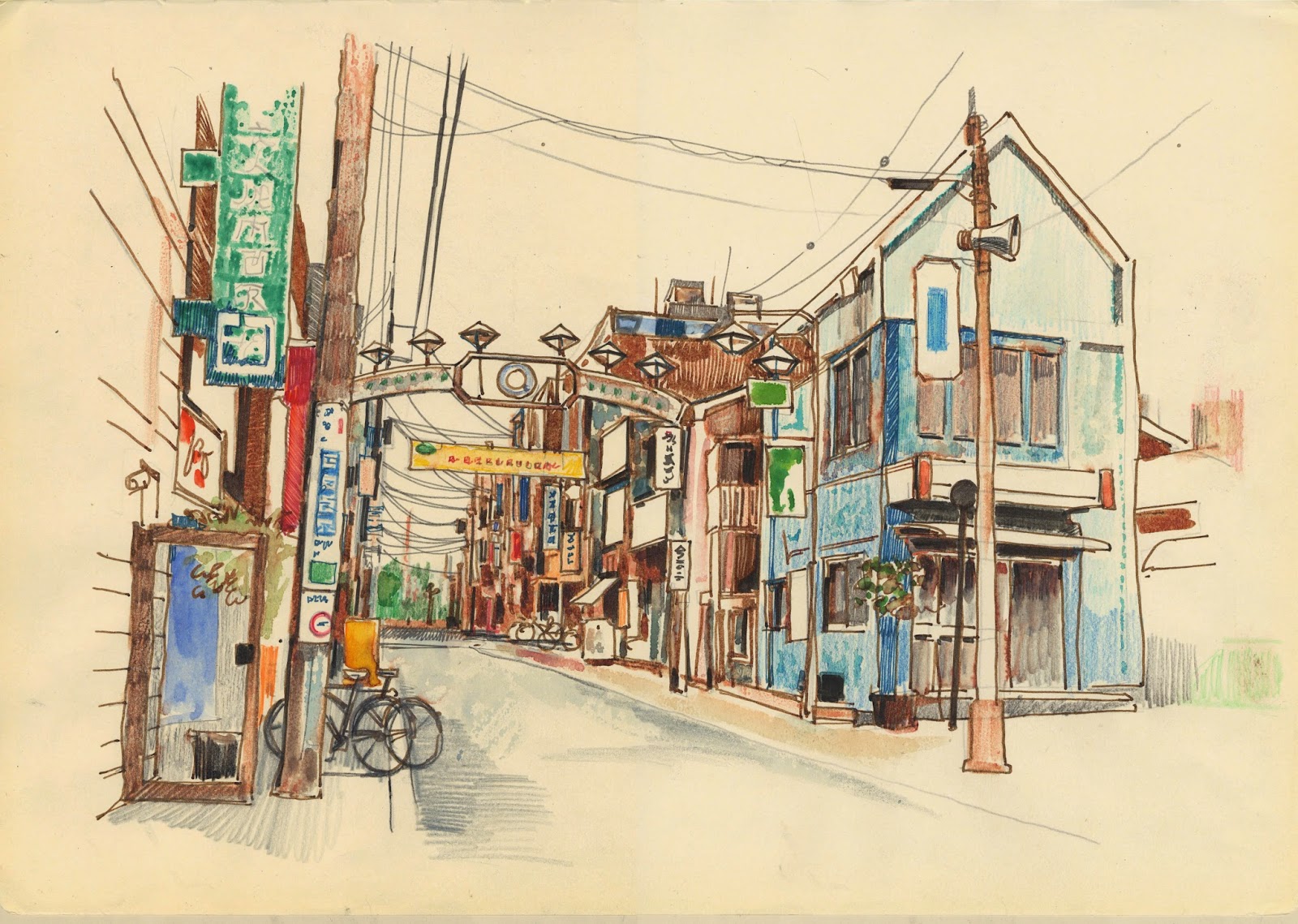 1600x1139 Sketch Of The Day Tokyo - Tokyo Drawing