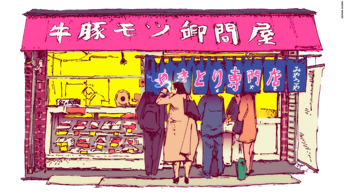 1100x619 Tokyo Coffee Cup Art Amazing Street Scenes Cnn Travel - Tokyo Drawing