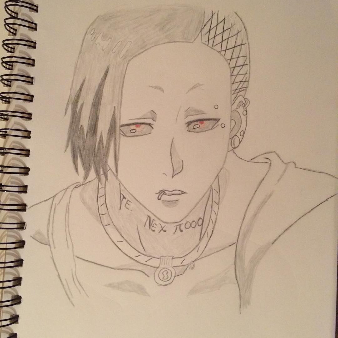 1080x1080 tokyo ghoul uta pencil drawing - Tokyo Ghoul Drawing