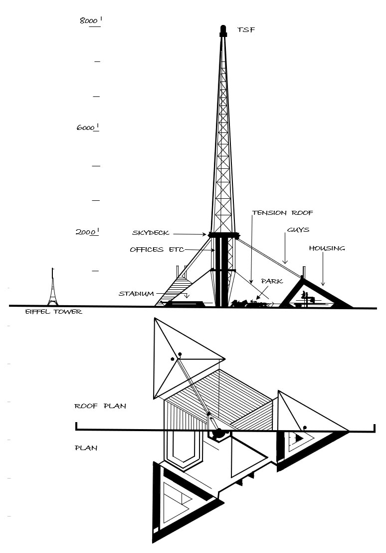 774x1107 tokyo tower - Tokyo Tower Drawing