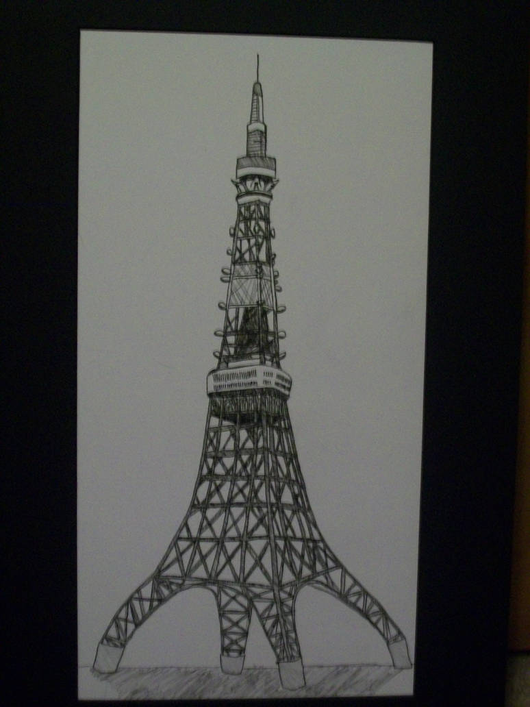 774x1032 tokyo tower - Tokyo Tower Drawing