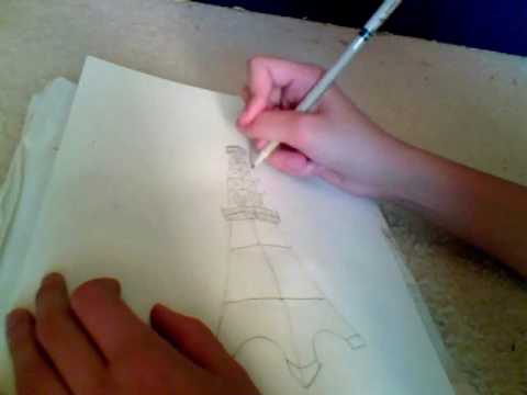 480x360 tokyo tower drawing timelapse - Tokyo Tower Drawing