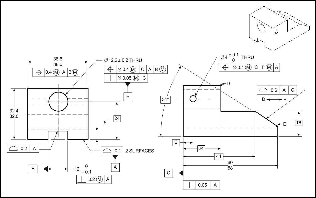 Six Sigma Overview Engineering Drawings Show Dimensions Tolerances My