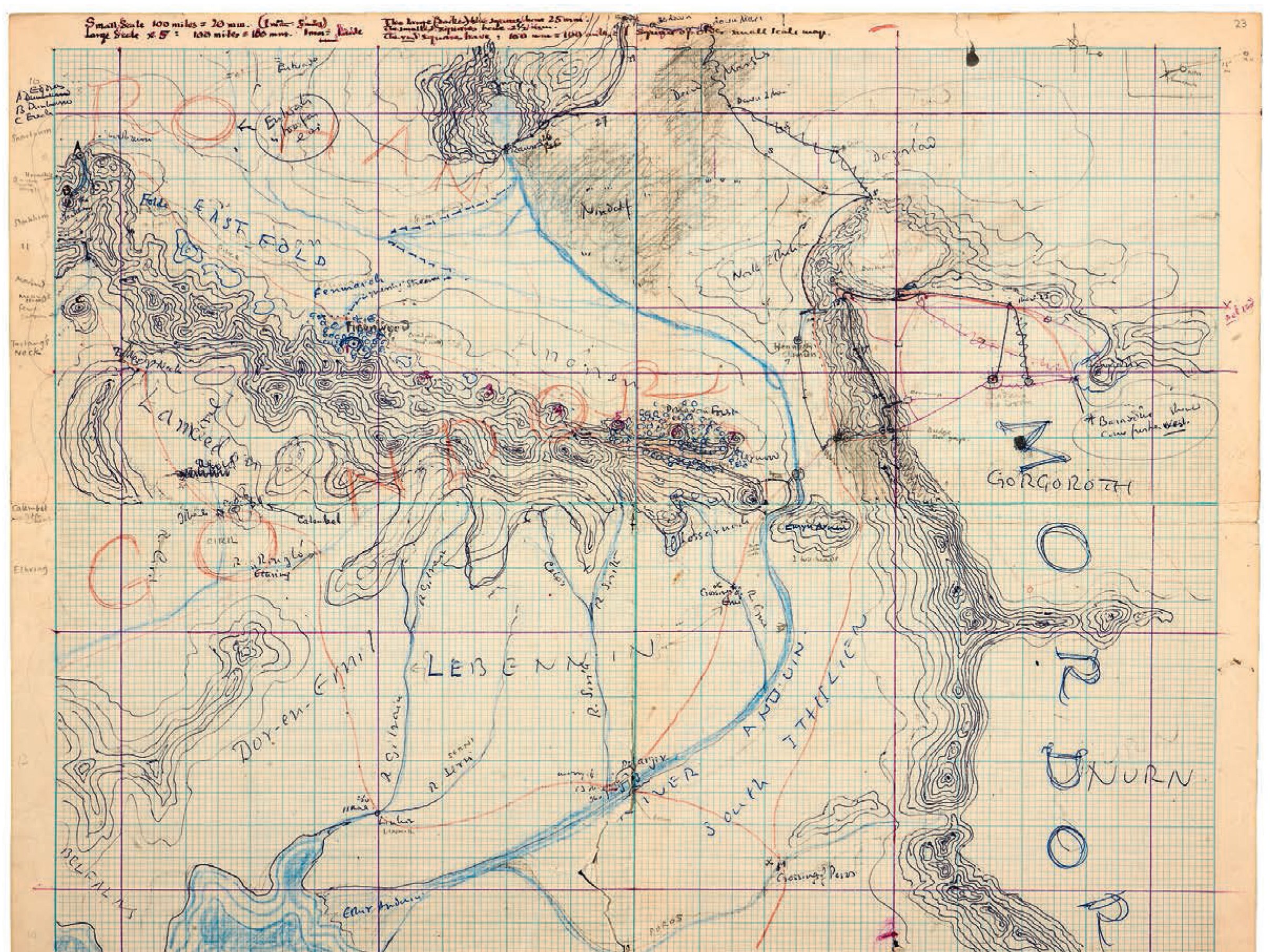 2416x1812 see the sketches j r r tolkien used to build middle earth wired - Tolkien Drawings