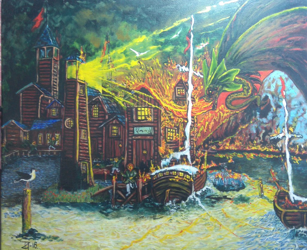 1024x834 the world's most recently posted photos of drawing and tolkien - Tolkien Smaug Drawing