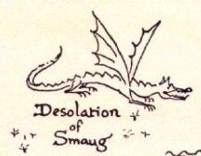 227x176 tolkien's drawing of smaug stylistic, simple, idea rather than - Tolkien Smaug Drawing