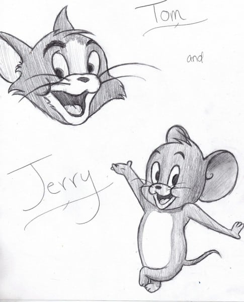 Tom And Jerry Drawing at PaintingValley.com | Explore collection of Tom