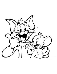 236x305 tom and jerry thumbs up coloring - Tom And Jerry Drawing