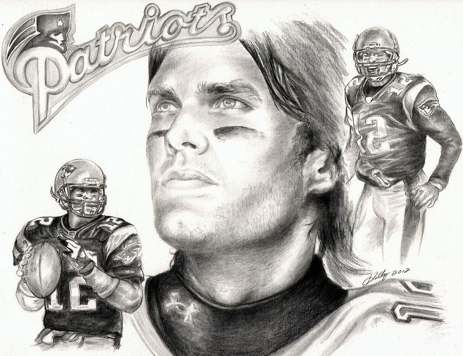 900x693 Tom Brady Drawing - Tom Brady Drawing
