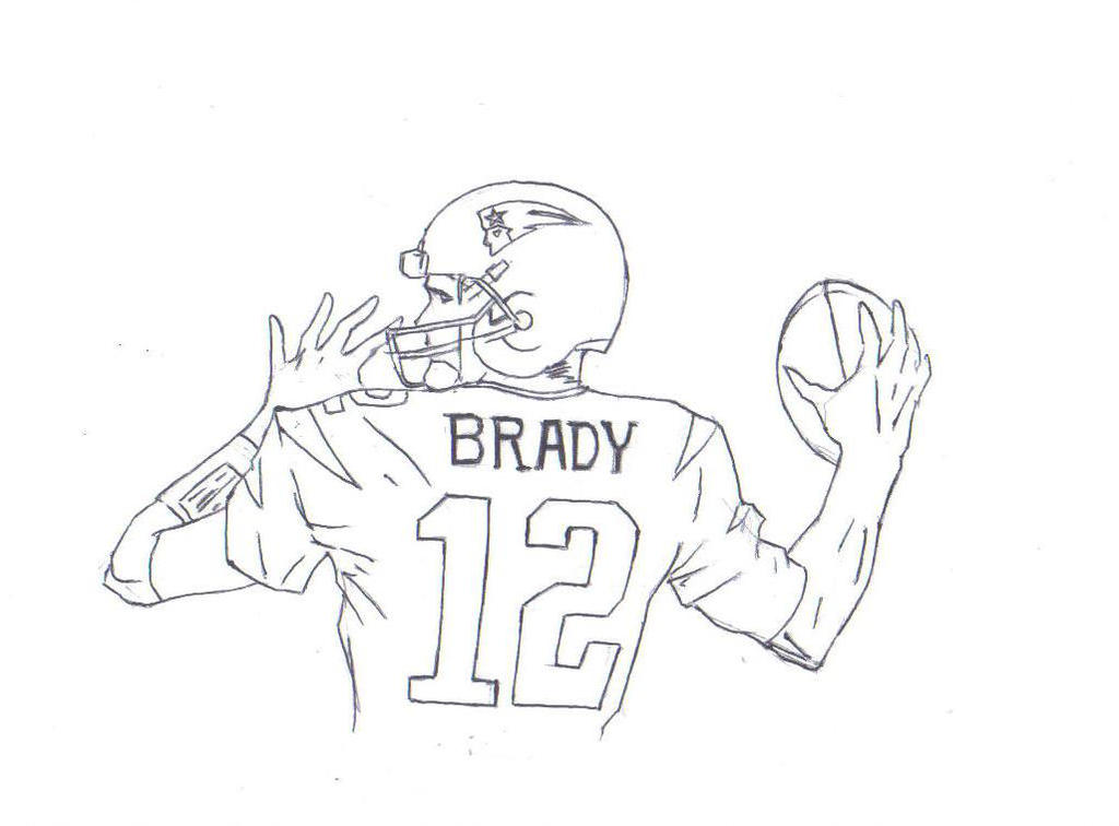 1024x756 Tom Brady Drawing - Tom Brady Drawing