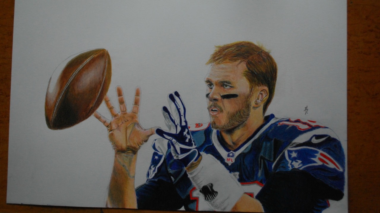 1280x720 Drawing Tom Brady - Tom Brady Drawing