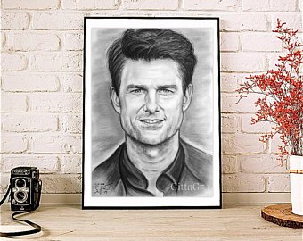 340x270 Tom Cruise Drawing Etsy - Tom Cruise Drawing