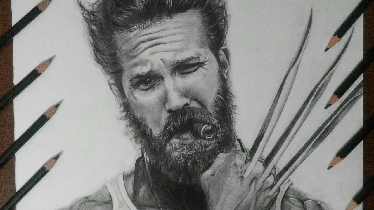 1280x720 How To Draw Tom Hardy As Wolverine Timelapse - Tom Hardy Drawing