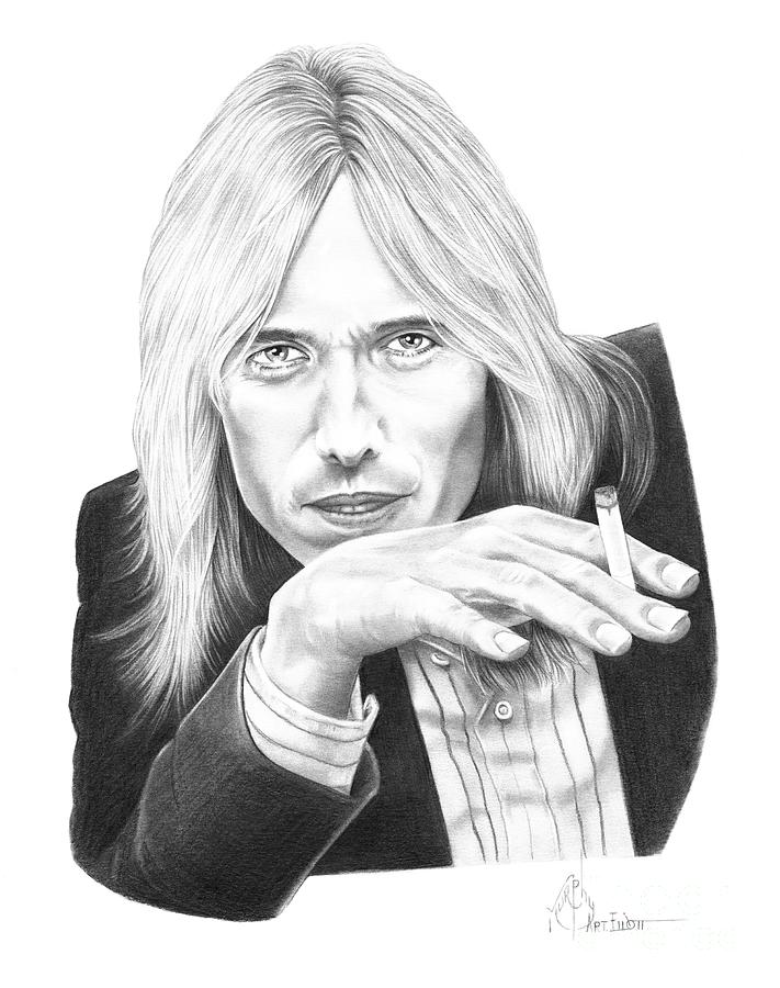 711x900 Tom Petty Drawing - Tom Petty Drawing