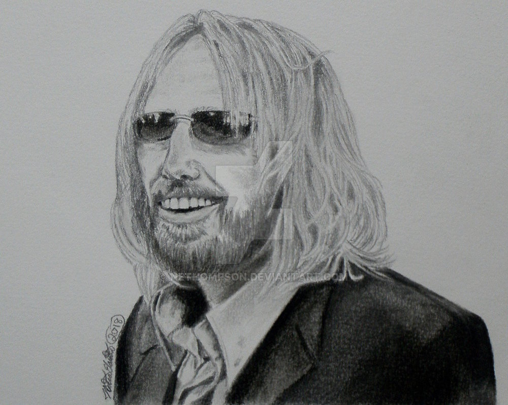 1000x799 Tom Petty Portrait Drawing - Tom Petty Drawing