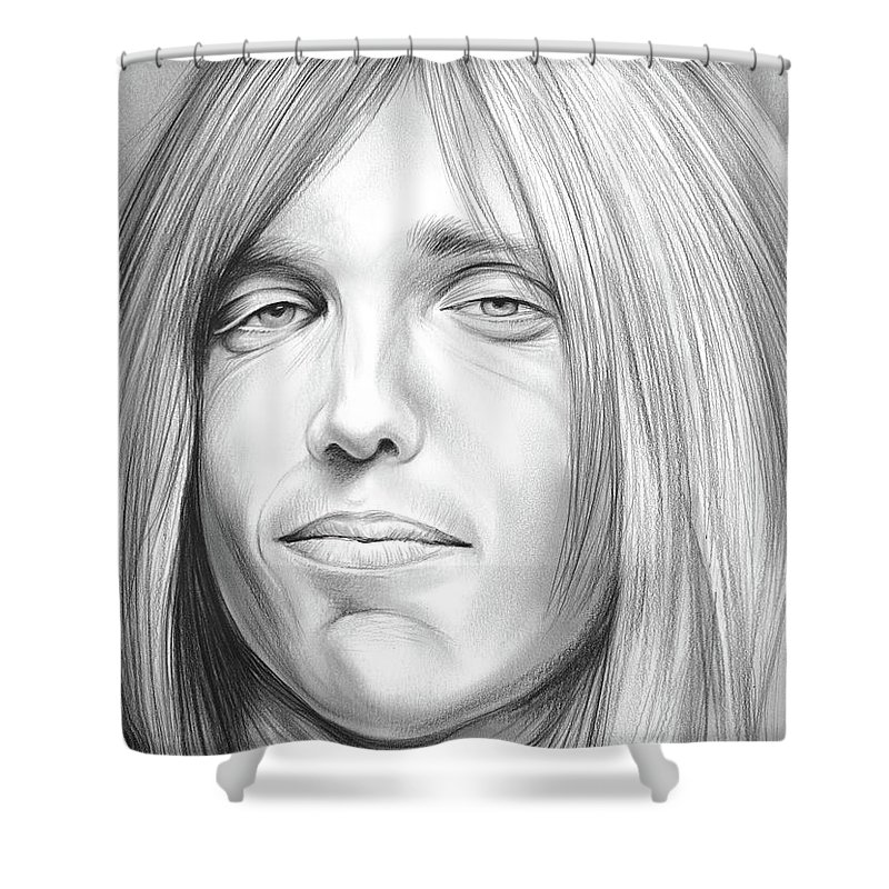 800x800 Tom Petty Shower Curtain For Sale - Tom Petty Drawing