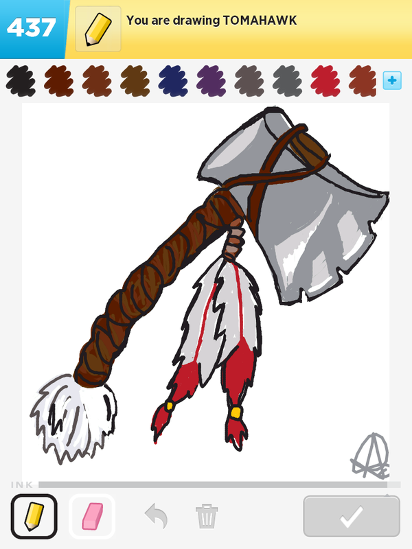 600x800 How To Draw Tomahawk - Tomahawk Drawing